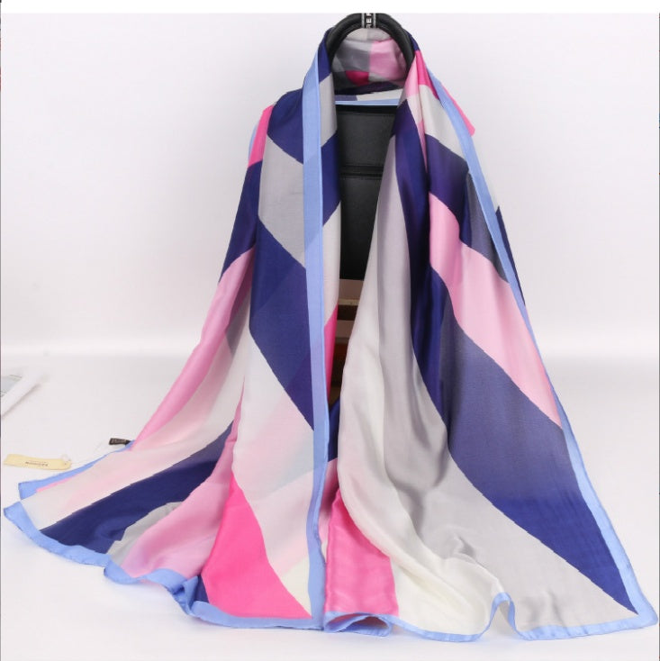 Fashion Women's Sunscreen Silk Scarf – Lightweight, Breathable & Stylish (180x90cm)