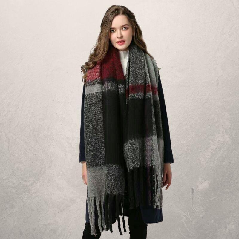 Autumn & Winter Warm Tassel Scarf for Women – Cozy & Stylish Wrap