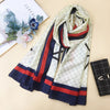 Silk Scarf for Women – Long Printed Shawl for Spring & Autumn
