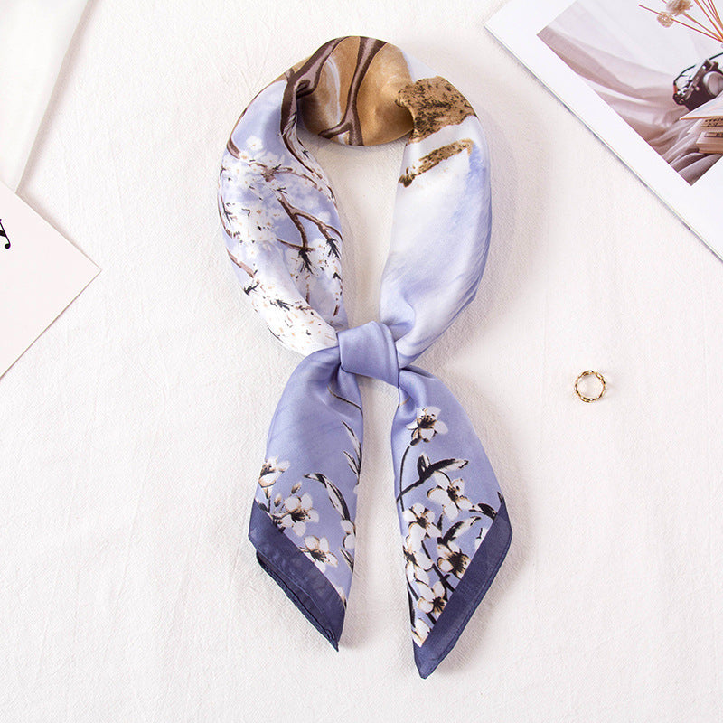All-Matching Imitated Silk Decorative Scarf