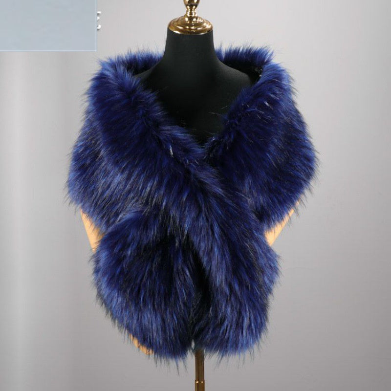 Luxury Faux Fur Shawl – Warm & Elegant Winter Wrap