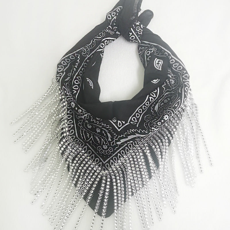 Paisley Vintage Diamond Tassel Scarf – Classic Elegance