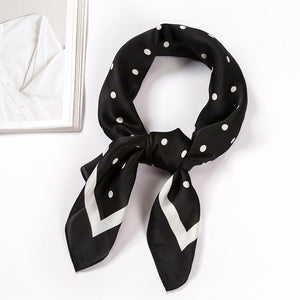 Elegant 70cm Silk Satin Square Scarf – Multi-Purpose Fashion Accessory