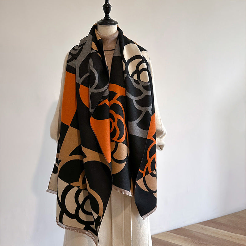 Dual-Use Warm Scarf & Winter Cloak for Women
