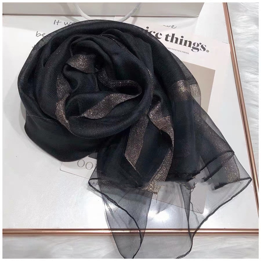 Elegant Mulberry Silk Scarf – Lightweight Fashion Wrap for Women