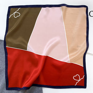 Color-Matching Mulberry Silk Hair Band & Scarf