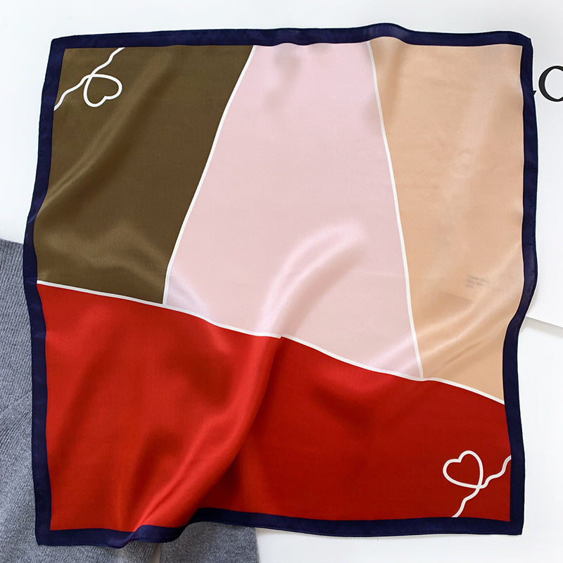 Color-Matching Mulberry Silk Hair Band & Scarf