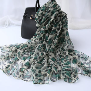 Ladies' Fashion Versatile Decorative Silk Scarf – Elegant & Chic