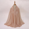 Silver Silk Crumpled Toe Scarf