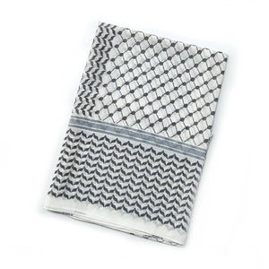 Lightweight Chiffon Plaid Scarf – Arabic-Style Printed Shawl (70x180cm)