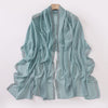 Elegant Pearl-Embellished Chiffon Scarf – Lightweight & Stylish (175x70cm)