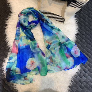 Luxury Silk Long Strip Shawl – Elegant & Stylish Women's Scarf (180x110cm)