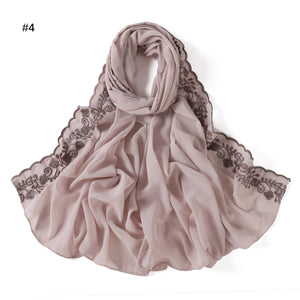 Elegant Solid Color Chiffon Scarf for Women – Lightweight & Versatile (72x175cm)