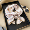 Elegant Floral Artificial Silk Scarf & Hair Band – Versatile Rayon Fashion Accessory
