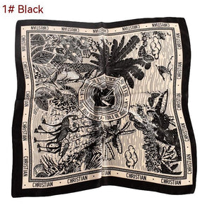 Silk Satin 70x70 Headscarf – Elegant Coconut Silk Towel for Women