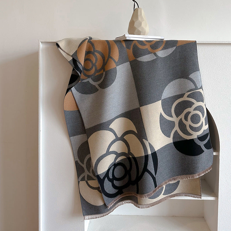 Dual-Use Warm Scarf & Winter Cloak for Women