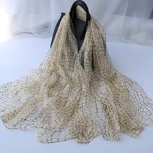 Ladies' Fashion Versatile Decorative Silk Scarf – Elegant & Chic