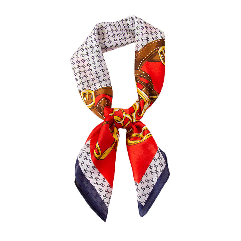 All-Matching Imitated Silk Decorative Scarf
