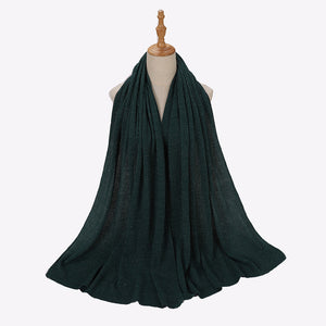 Silver Silk Crumpled Toe Scarf