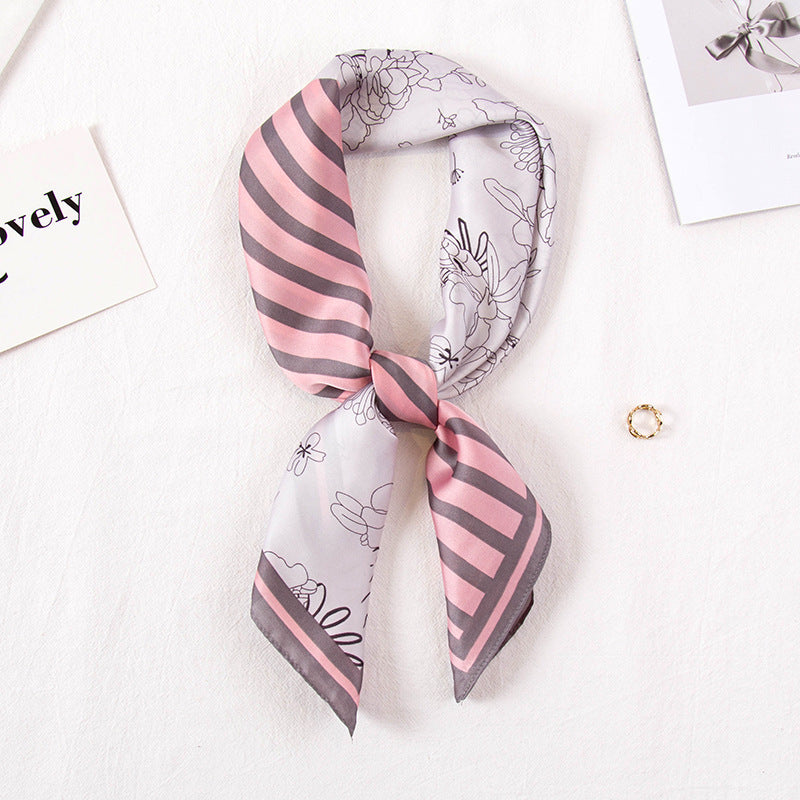 All-Matching Imitated Silk Decorative Scarf
