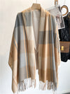 Korean Style Plaid Scarf – Unisex Winter Shawl