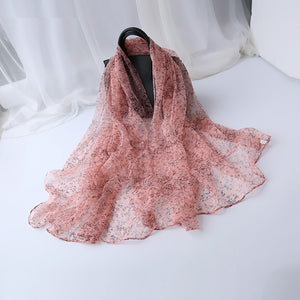 Ladies' Fashion Versatile Decorative Silk Scarf – Elegant & Chic