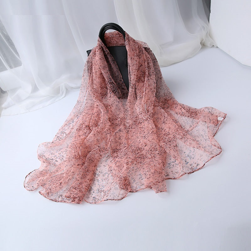 Ladies' Fashion Versatile Decorative Silk Scarf – Elegant & Chic