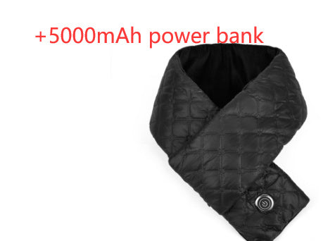 USB Electric Heating Scarf – Winter Warm Belt with Rechargeable Power Bank