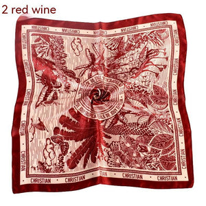 Silk Satin 70x70 Headscarf – Elegant Coconut Silk Towel for Women