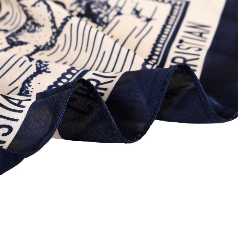 Silk Satin 70x70 Headscarf – Elegant Coconut Silk Towel for Women