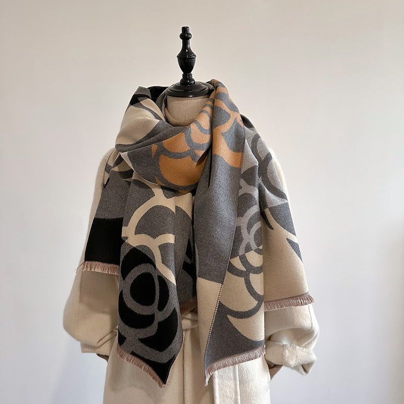 Dual-Use Warm Scarf & Winter Cloak for Women
