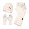 Men's Winter Alpaca Fleecefiber Scarf, Hat & Gloves Set
