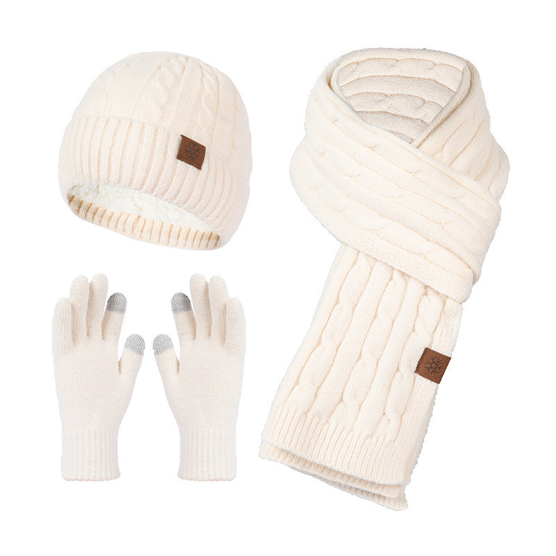Men's Winter Alpaca Fleecefiber Scarf, Hat & Gloves Set