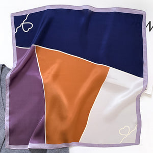 Color-Matching Mulberry Silk Hair Band & Scarf