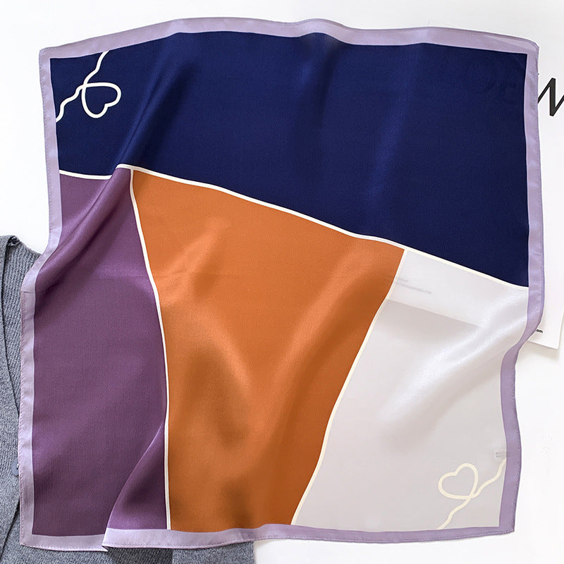 Color-Matching Mulberry Silk Hair Band & Scarf
