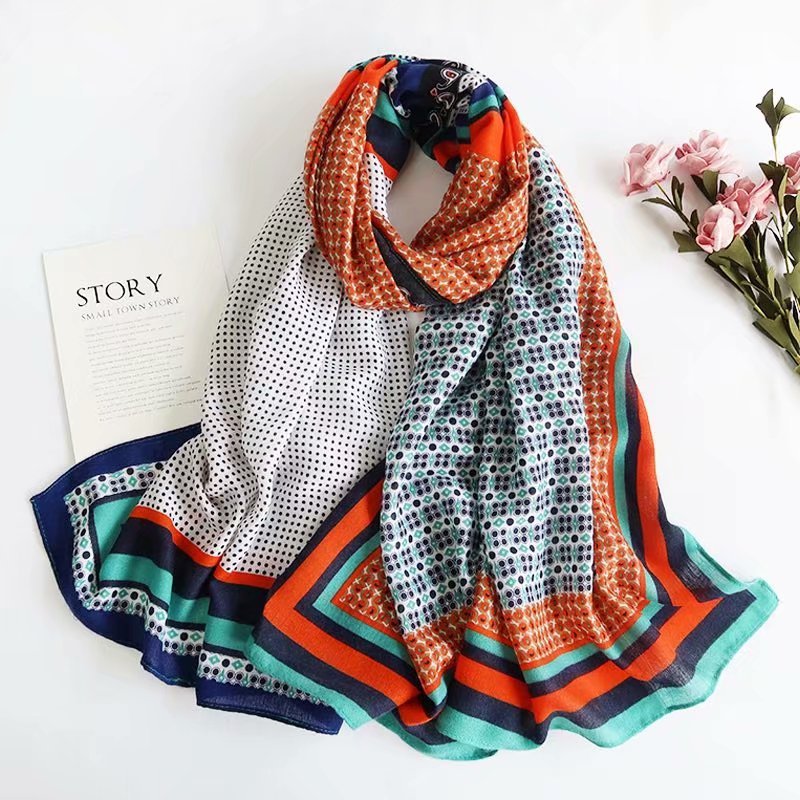 Shawl Autumn & Winter Warm British Plaid Korean Style Scarf (Dual-Use)