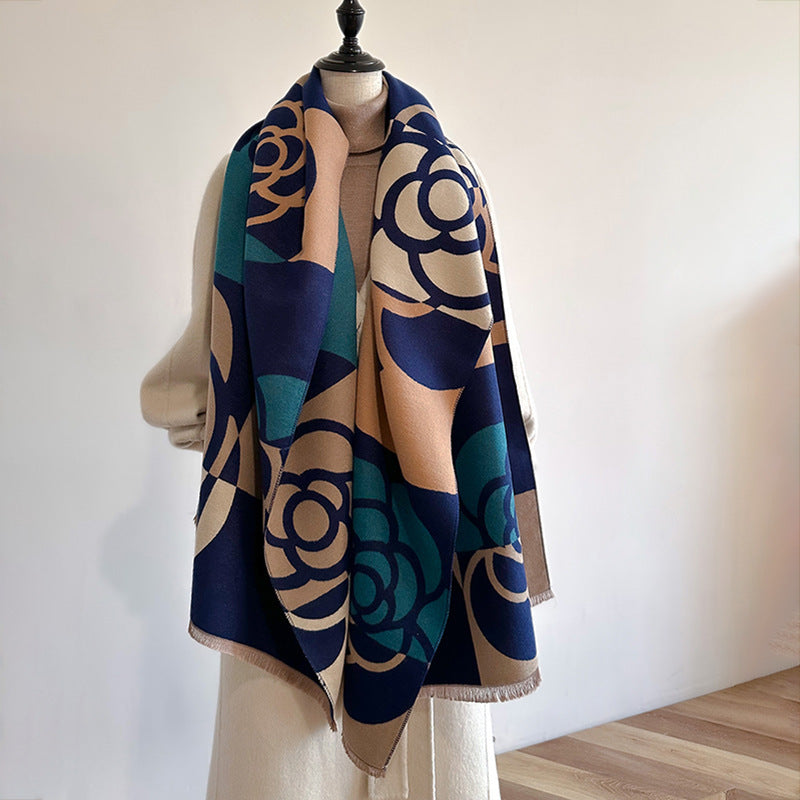 Dual-Use Warm Scarf & Winter Cloak for Women