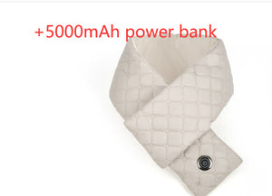 USB Electric Heating Scarf – Winter Warm Belt with Rechargeable Power Bank