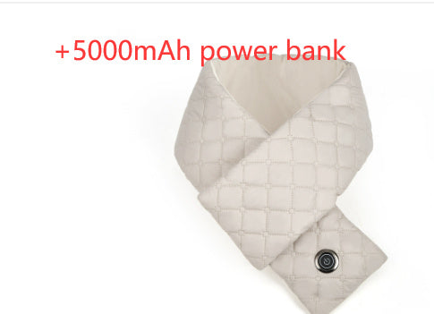 USB Electric Heating Scarf – Winter Warm Belt with Rechargeable Power Bank