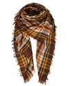 European & American Autumn and Winter Plaid Square Scarf Shawl