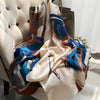 Elegant French Satin Silk Scarf – Luxurious Long Shawl for Women (Dual-Use Wrap)