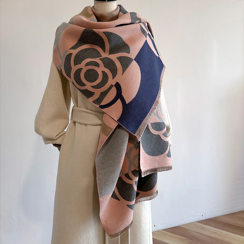 Dual-Use Warm Scarf & Winter Cloak for Women